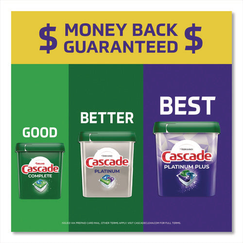 Image of Cascade® Complete ActionPacs, Fresh Scent, 17.6 oz Bag, 33 Pacs/Bag, 4 Bags/Carton