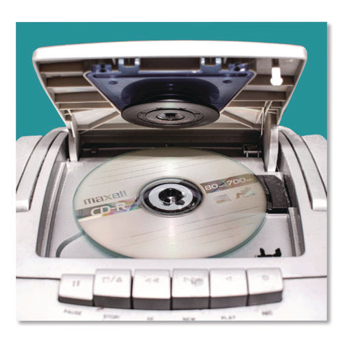 Image of Maxell® CD-R Printable Recordable Disc, 700 MB/80 min, 48x, Spindle, Matte White, 100/Pack