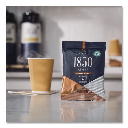Image of 1850 Pioneer Blend Coffee Fraction Packs, 2.5 oz Pack, 24 Packs/Carton