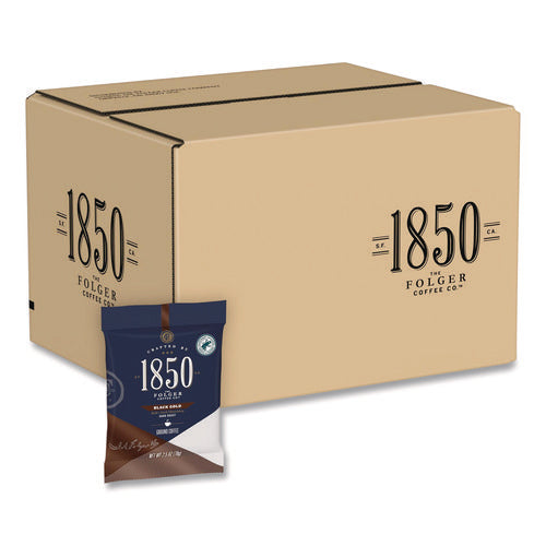 Image of 1850 Black Gold Coffee Ground Coffee Fraction Packs, 2.5 oz Pack, 24 Packs/Carton