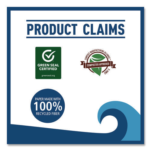 Image of Boardwalk® Kitchen Roll Towel, 2-Ply, 11 X 9, White, 85 Sheets/roll, 30 Rolls/carton