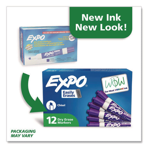 Image of EXPO® Low-Odor Dry-Erase Marker, Broad Chisel Tip, Purple