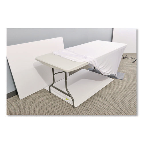 Image of Iceberg iGear Fabric Table Cover, Polyester, 30 x 72, White
