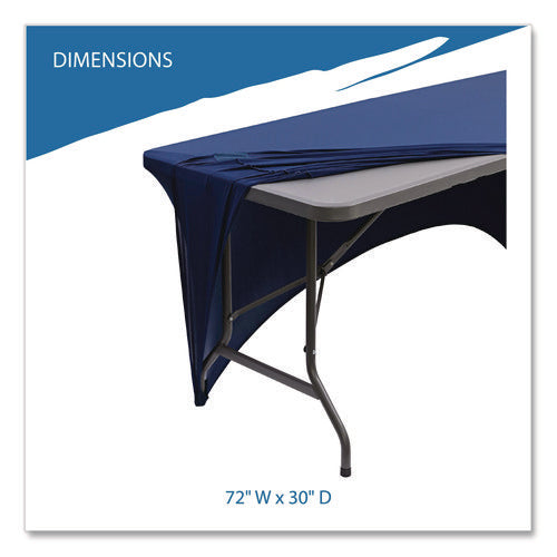 Image of Iceberg Igear Fabric Table Cover, Polyester/spandex, 30 "x 72", Blue