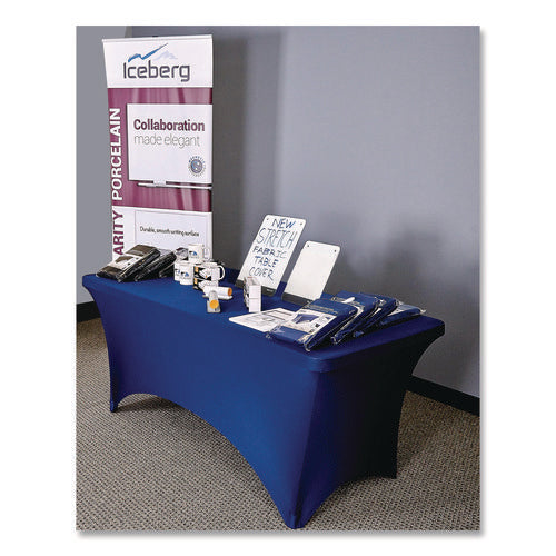 Image of Iceberg Igear Fabric Table Cover, Polyester/spandex, 30 "x 72", Blue