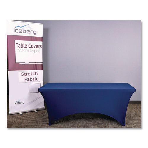 Image of Iceberg Igear Fabric Table Cover, Polyester/spandex, 30 "x 72", Blue