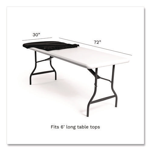 Image of Iceberg iGear Fabric Table Top Cap Cover, Polyester, 30 x 72, Black