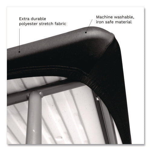 Image of Iceberg iGear Fabric Table Top Cap Cover, Polyester, 30 x 72, Black