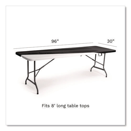 Image of Iceberg iGear Fabric Table Top Cap Cover, Polyester, 30 x 96, Black