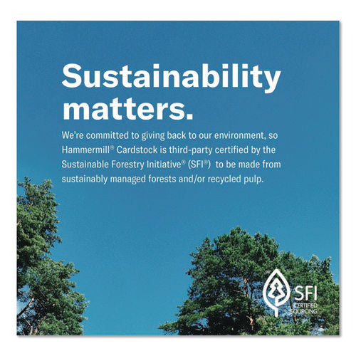 Image of Hammermill® Fore Multipurpose Print Paper, 20 lb Bond Weight, 8.5 x 14, Light Green, 500/Ream