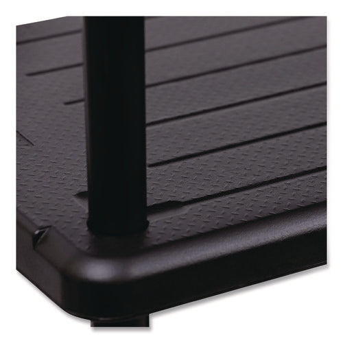 Image of Iceberg Rough n Ready Open Storage System, Five-Shelf, Blow-Molded HDPE, 36w x 18d x 74h, Black