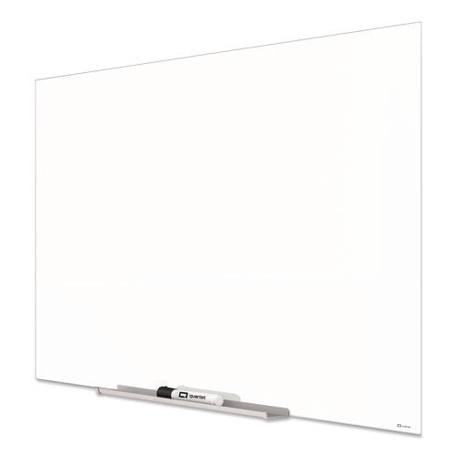 Image of Quartet® InvisaMount Magnetic Glass Marker Board, 74" x 42", White Surface