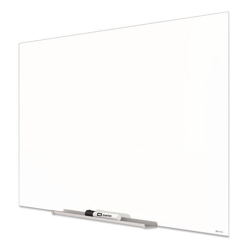 Image of Quartet® InvisaMount Magnetic Glass Marker Board, 39" x 22", White Surface