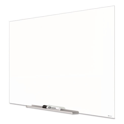 Image of Quartet® InvisaMount Magnetic Glass Marker Board, 85" x 48", White Surface