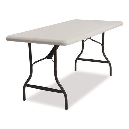 Image of Iceberg IndestrucTable Industrial Folding Table, Rectangular, 72" x 30" x 29", Platinum