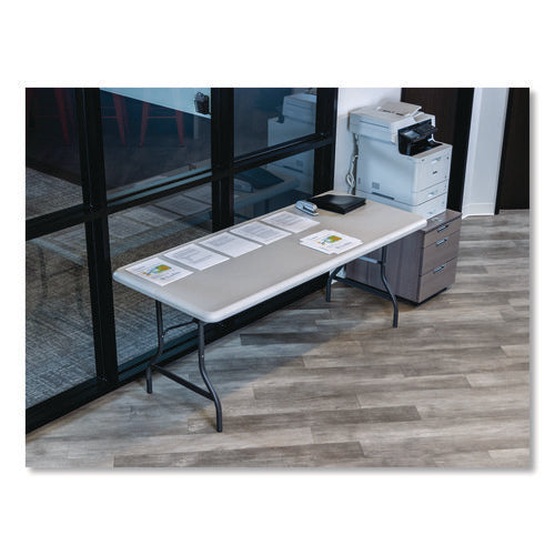 Image of Iceberg IndestrucTable Industrial Folding Table, Rectangular, 72" x 30" x 29", Platinum