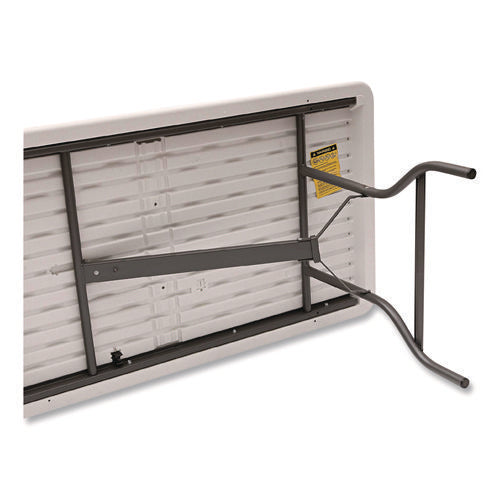 Image of Iceberg IndestrucTable Industrial Folding Table, Rectangular, 96" x 30" x 29", Platinum