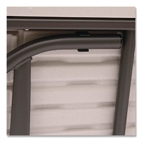 Image of Iceberg IndestrucTable Industrial Folding Table, Rectangular, 96" x 30" x 29", Platinum