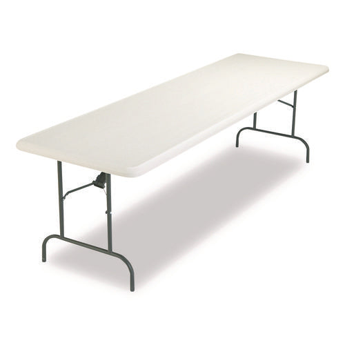 Image of Iceberg IndestrucTable Industrial Folding Table, Rectangular, 96" x 30" x 29", Platinum