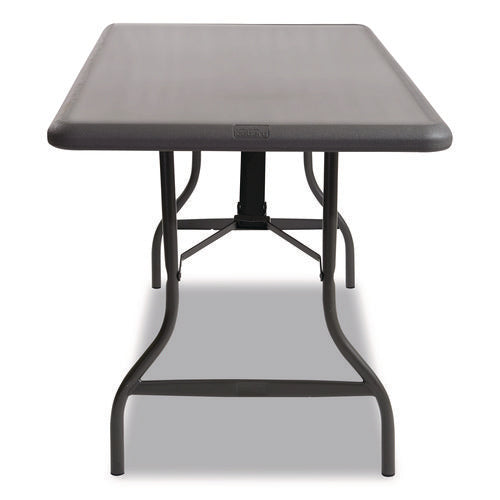 Image of Iceberg IndestrucTable Industrial Folding Table, Rectangular, 96" x 30" x 29", Charcoal