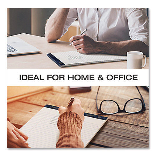 Image of Ampad® Gold Fibre Writing Pads, Narrow Rule, 50 White 8.5 X 11.75 Sheets, Dozen