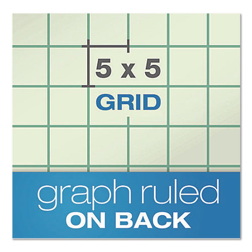 Image of Ampad® Evidence Engineer's Computation Pad, Cross-Section Quadrille Rule (5 Sq/in, 1 Sq/in), 100 Green-Tint 8.5 X 11 Sheets