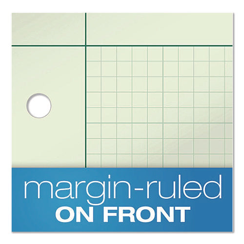 Image of Ampad® Evidence Engineer's Computation Pad, Cross-Section Quadrille Rule (5 Sq/in, 1 Sq/in), 100 Green-Tint 8.5 X 11 Sheets