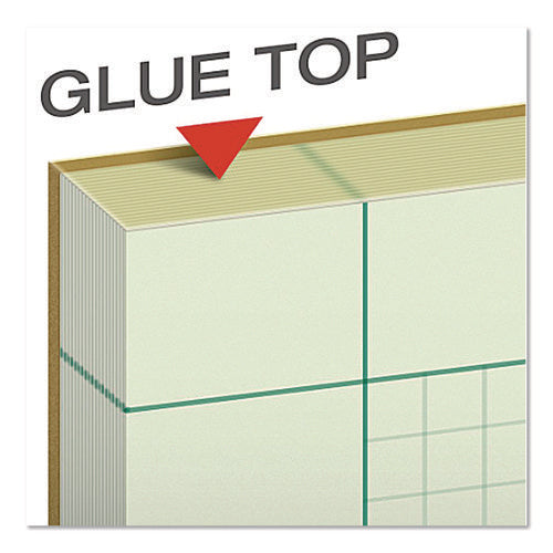 Image of Ampad® Evidence Engineer's Computation Pad, Cross-Section Quadrille Rule (5 Sq/in, 1 Sq/in), 100 Green-Tint 8.5 X 11 Sheets