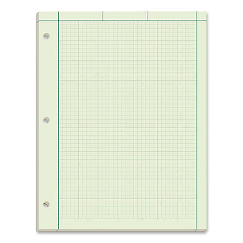 Image of Ampad® Evidence Engineer's Computation Pad, Cross-Section Quadrille Rule (5 Sq/in, 1 Sq/in), 200 Green-Tint 8.5 X 11 Sheets