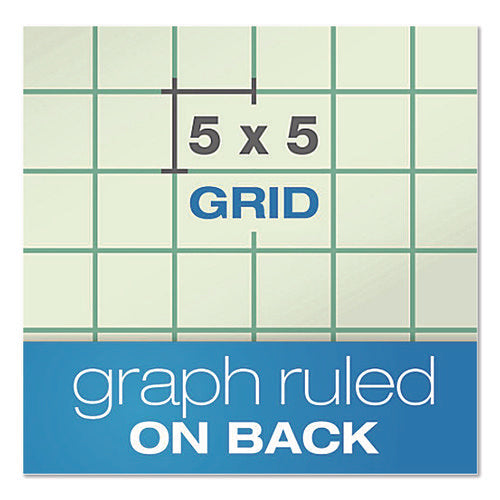 Image of Ampad® Evidence Engineer's Computation Pad, Cross-Section Quadrille Rule (5 Sq/in, 1 Sq/in), 200 Green-Tint 8.5 X 11 Sheets