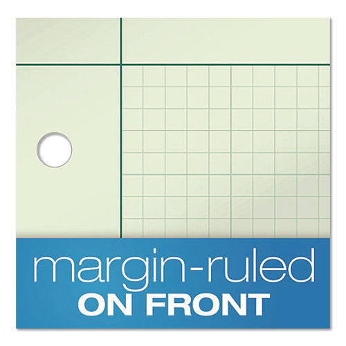 Image of Ampad® Evidence Engineer's Computation Pad, Cross-Section Quadrille Rule (5 Sq/in, 1 Sq/in), 200 Green-Tint 8.5 X 11 Sheets