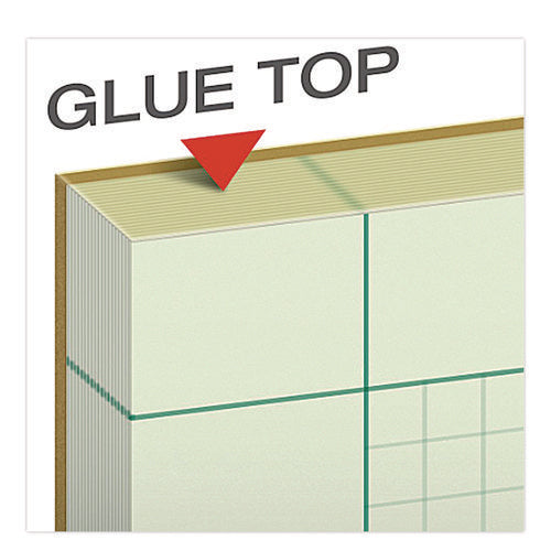 Image of Ampad® Evidence Engineer's Computation Pad, Cross-Section Quadrille Rule (5 Sq/in, 1 Sq/in), 200 Green-Tint 8.5 X 11 Sheets