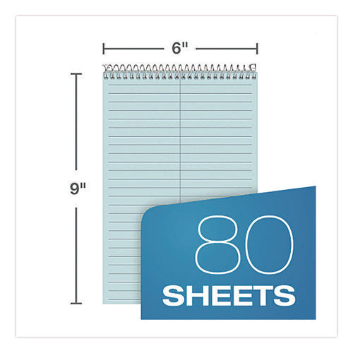 Image of Ampad® Steno Pads, Gregg Rule, Blue Cover, 80 Green-Tint 6 X 9 Sheets