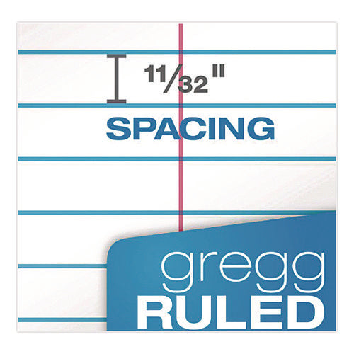 Image of Ampad® Steno Pads, Gregg Rule, White Cover, 60 Green-Tint 6 X 9 Sheets