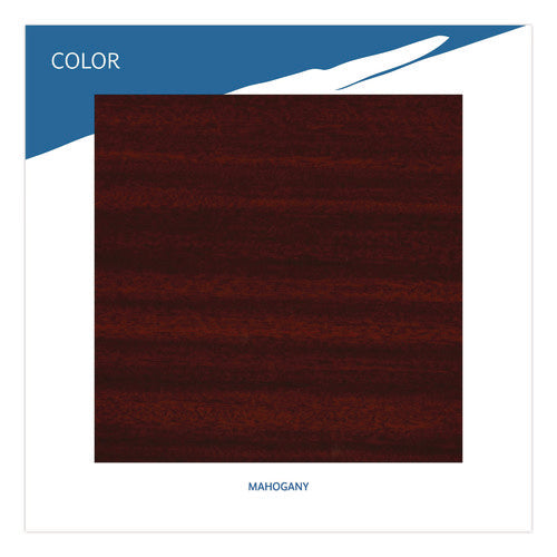 Image of Iceberg OfficeWorks Mobile Training Table, Rectangular, 60" x 18" x 29", Mahogany/Black