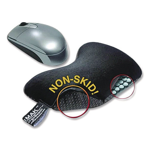 Image of IMAK® Ergo Nonskid Mouse Wrist Cushion, 7 X 5.3, Black