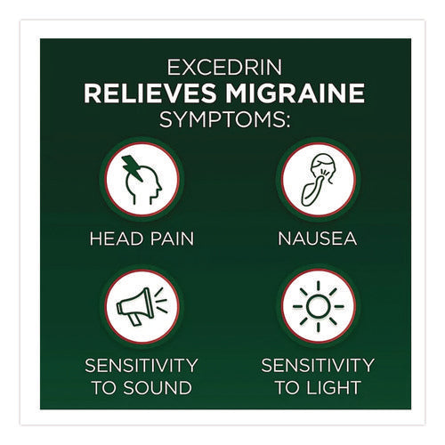 Image of Excedrin® Migraine Caplets, 2 Tablets/Packet, 30 Packets/Box