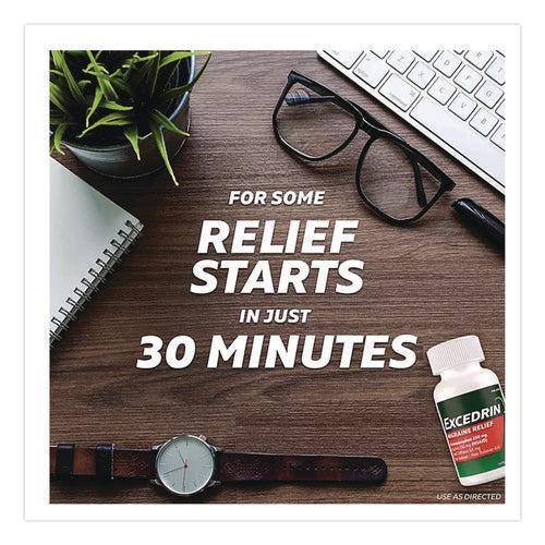 Image of Excedrin® Migraine Caplets, 2 Tablets/Packet, 30 Packets/Box