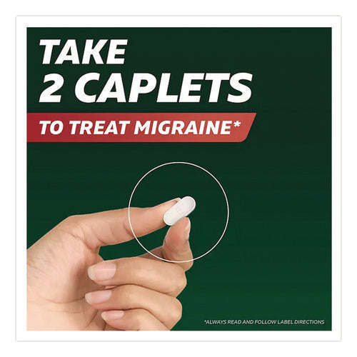 Image of Excedrin® Migraine Caplets, 2 Tablets/Packet, 30 Packets/Box