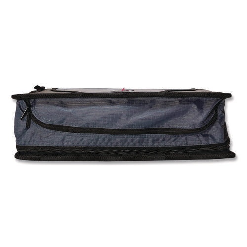 Image of Case it Mighty Zip Tab Binder, 3 Rings, 3" Capacity, 11 X 8.5, Red