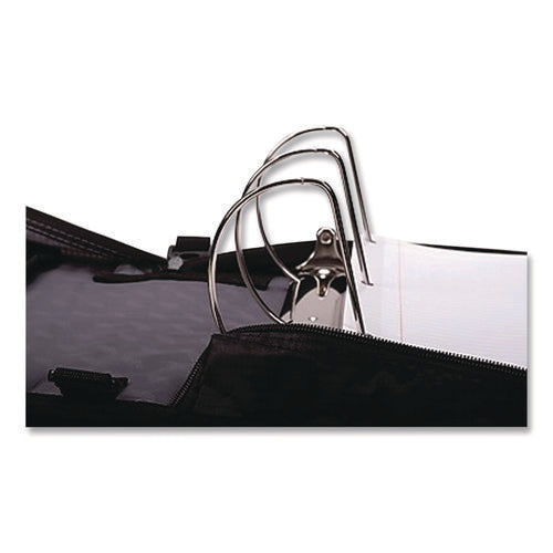 Image of Case it King Size Mighty Zip Tab Binder, 3 Rings, 4" Capacity, 11 X 8.5, Black