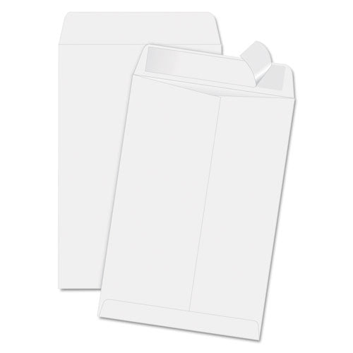 Image of Quality Park Redi-Strip Catalog Envelope, #1 3/4, Cheese Blade Flap, Redi-Strip Adhesive Closure, 6.5 x 9.5, White, 100/Box