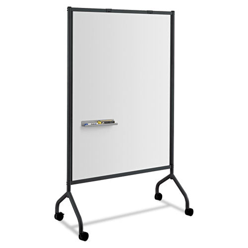 Image of Safco® Impromptu Whiteboard Collaboration Screen, 36" x 60", White Surface, Black Metal/Plastic Frame