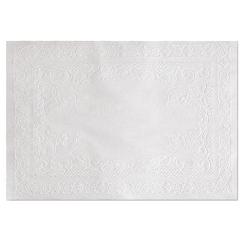 Image of Hoffmaster® Classic Embossed Straight Edge Placemats, 10 X 14, White, 1,000/carton