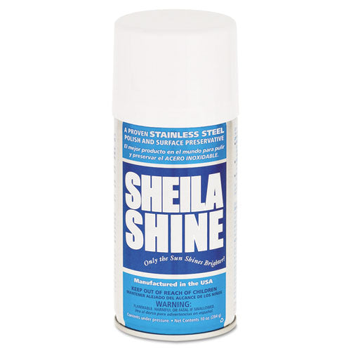 Image of Sheila Shine Stainless Steel Cleaner And Polish, 10 Oz Aerosol Spray, 12/carton