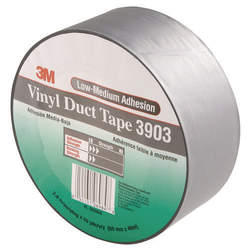 Image of 3M 3903 Vinyl Duct Tape, 2" X 50 Yds, Gray