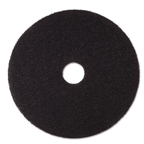 Image of 3M Low-Speed Stripper Floor Pad 7200, 19" Diameter, Black, 5/carton
