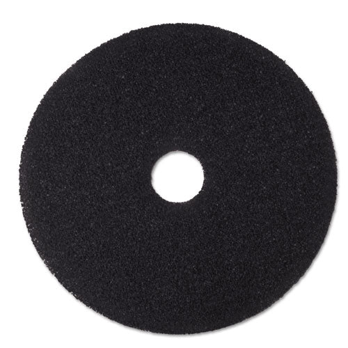 Image of 3M Low-Speed Stripper Floor Pad 7200, 20" Diameter, Black, 5/carton