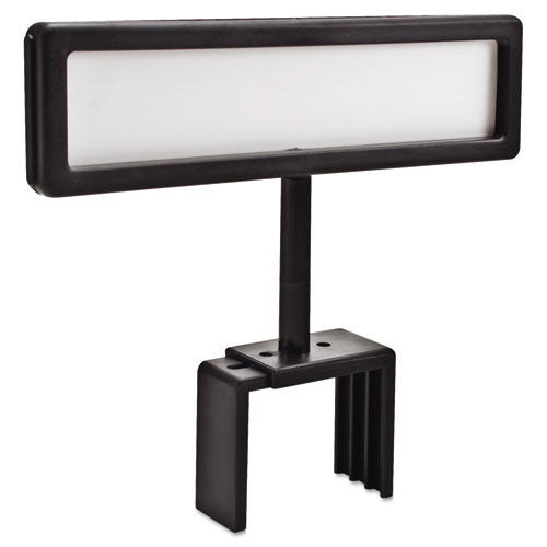 Image of Advantus People Pointer Cubicle Sign, Plastic, 8.5 X 2, Black