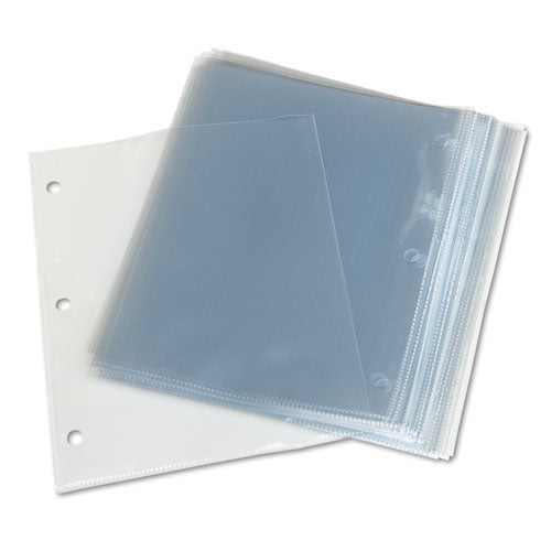 Image of Avery® Top-Load Poly 3-Hole Punched Sheet Protectors, Letter, Diamond Clear, 50/box